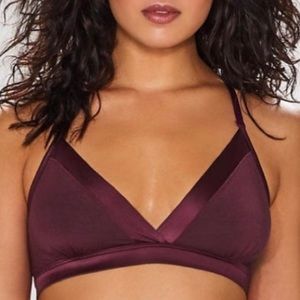 Commando Satin Trim Racerback Bralette